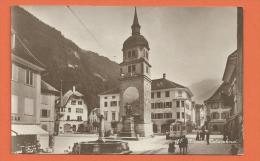 DAB-12 Altdorf  Telldenkmal, Tramway, Belebt. Stempel Luzern 1916 - Altdorf