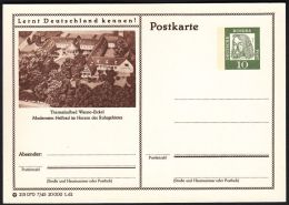 Germany 1962, Illustrated Postal Stationery "Thermal  In The Heart Of The Ruhr", Ref.bbzg - Cartoline Illustrate - Nuovi