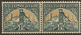 SOUTH AFRICA 1941 1 1/2d H Pair SG 87 M #CM352 - Ongebruikt