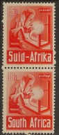 SOUTH AFRICA 1941 6d V Pair SG 93 M #CM361 - Nuovi