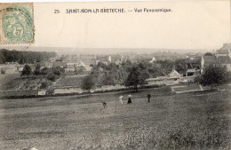 SAINT-NOM-LA-BRETECHE VUE PANORAMIQUE ANIMEE 1906 - St. Nom La Breteche