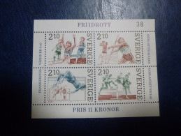 Suède (Sweden) Bloc Athlétisme 1986 - Blocks & Sheetlets