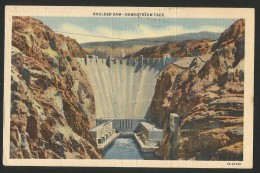 BOULDER DAM Nevada Card Ca. 1940 Stamps Vintage Cars Chevelle SS Shelby Card Used 2013 - Andere & Zonder Classificatie