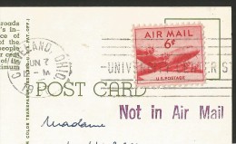 CLEVELAND Ohio USA Air Mail Stamp 1957 - Cleveland