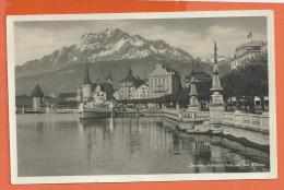 Delcampe - DAC-13 Luzern Schwizerhofquai Mit Pilatus  Dampfer Schiff. Cachet Luzern 1933 - Luzern
