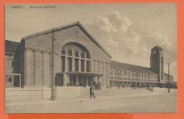 Delcampe - DAC-21 Basel, Badischer Bahnhof, Belebt. Mention Voyage à Bâle Le 20 Septembre 1916 - Basel