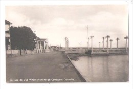 RPPC COLUMBIA COLOMBIA Cartagena TERRAZA DEL CLUB MIRAMAR EN MANGA  J V MOGOLLON & CIA EDITORES - Colombia