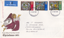 Great Britain 1971 Christmas  FDC - Unclassified