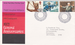 Great Britain 1972 Anniversaries  FDC - Ohne Zuordnung