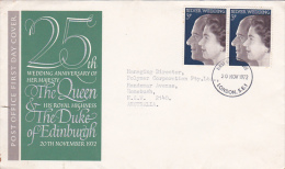Great Britain 1972 Silver Wedding FDC - Unclassified
