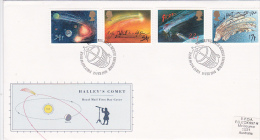 Great Britain 1986 Halleys Comet  FDC - Zonder Classificatie