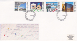 Great Britain 1987 British Architects In Europe FDC - Unclassified