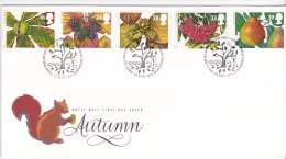 Great Britain 1993 Autumn  FDC - Unclassified