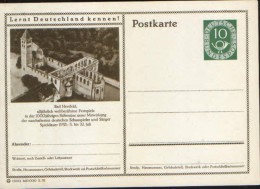 Germany/Republic -Stationery Postcard Unused 1952 - P17,Bad Hersfeld - Illustrated Postcards - Mint