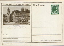 Germany-Federal Republic - Stationery Postcard Unused 1952 -P17, Braunfels (Lahn) - Cartoline Illustrate - Nuovi