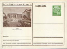 Germany-Federal Republic - Stationery Postcard Unused 1954 -P23, Kassel ,Schloss Wilhelmshohe - Bildpostkarten - Ungebraucht