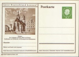 Germany-Federal Republic - Stationery Postcard Unused 1959 -P41,Stuttgart, Die Großstadt Zwischen Wald Und Reben - Illustrated Postcards - Mint