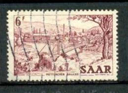 1953 GERMANY SAAR SUSPENSION BRIDGE MICHEL: 324 USED - Gebraucht