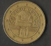 2002- 50c Austria - Oostenrijk