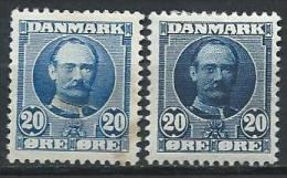 Danemark 1907 N° 57 Et 57a  Neufs* MH Frédérik VIII - Unused Stamps