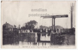 FRANCE 62 BEUVRY (Pas De Calais) PONT DU RIVAGE DIT PONT ANTOINE - LIFT BRIDGE - C1910s Vintage Postcard CPA ANIMEE - Beuvry