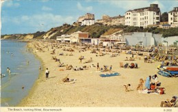 The Beach, Looking West, Bournemouth - 2 Scans - Bournemouth (fino Al 1972)