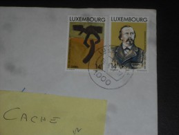 LETTRE LUXEMBOURG AVEC YT 1225 1226 - DICKS POETE POESIE - SYNDICAT - - Lettres & Documents