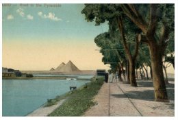 (PH 900) Very Old Postcard - Carte Ancienne - Cairo Road To The Pyramid - Piramiden