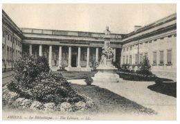 (PH 900) Very Old Postcard - Carte Ancienne - Amiens Library - Biblioteche
