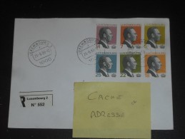 LETTRE RECOMMANDEE LUXEMBOURG AVEC YT 1260 A 1365 - GRAND DUC JEAN - - Storia Postale