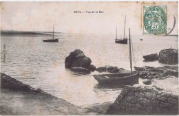 Cpa  ETEL  VUE DE LA MER   RARE - Etel