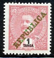 !										■■■■■ds■■ India 1911 AF#208** Mouchon Ovp "Republica" 1 Tanga (x1914) - Portuguese India