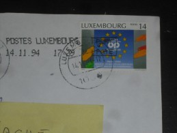 LETTRE LUXEMBOURG AVEC YT 1297 - OFFICE PUBLICATIONS OFFICIELLES COMMUNAUTES EUROPEENNES - - Briefe U. Dokumente