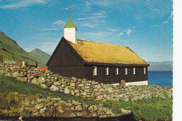 CP ISLANDE TYPICAL FAROESE CHURCH WITH SOD FUNNINGS KIRKJA - Islanda