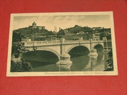 TORINO  -  Ponte Monumentale  Umberto I E Monte Dei Cappuccini   -  1923  -    (2 Scans) - Brücken