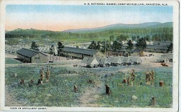 AK ALABAMA ANNISTON U.S.NATIONAL GUARD CAMP MC CLELLAN , VIEW IN ARTILLERY CAMP OLD POSTCARD - Otros & Sin Clasificación