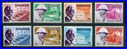 RWANDA 1976 DR.SCHWEITZER / NOBEL / MEDICINE/ MUSIC / NOTES SC#714-21 MNH Complete SET (3ALL) - Albert Schweitzer