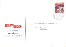 Motiv Brief  "Haag AG, Auto Zubehör, Zürich"           1974 - Briefe U. Dokumente