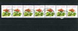 -  BRESIL . 1990/99 . BANDE DE 7 TIMBRES . OBLITERES - Used Stamps