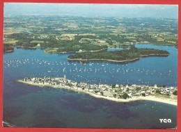 CARTOLINA NV FRANCIA - BRETAGNE PITTORESQUE - L'Ile Tudy - Grand Plage Et Plage Du Teven - Ile Garo - 10 X 15 - Ile Tudy