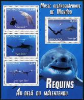 MONACO - 2013 - Faune Marine, Requins - BF Neufs // Mnh Sharks - Unused Stamps