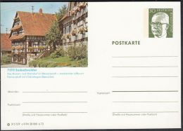 Germany 1973, Illustrated Postal Stationery "Sasbachwalden", Ref.bbzg - Postales Ilustrados - Nuevos