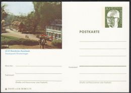 Germany 1973, Illustrated Postal Stationery "Park In Bensheim-Auerbach", Ref.bbzg - Cartes Postales Illustrées - Neuves