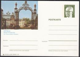 Germany 1973, Illustrated Postal Stationery "Castle Philippsruhe In Hanau", Ref.bbzg - Bildpostkarten - Ungebraucht