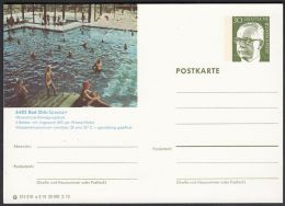Germany 1973, Illustrated Postal Stationery "Bad Orb Swimming Pool", Ref.bbzg - Cartes Postales Illustrées - Neuves