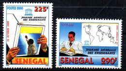 Sénégal 2000 Journée Mondiale Enseignants World Teacher´s Day UNESCO Tag Der Lehrer 2 Val. RARE MNH - Sénégal (1960-...)