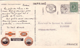 JAMAIQUE - KINGSTON - IONYL - PLASMARINE - MERINOL- CROISIERE ATLANTIQUE PLASMARINE 1951-1952 -TOUR DE GUET PORT ROYAL - Giamaica (1962-...)