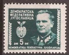 1945 X  454  JUGOSLAVIJA TITO NEVER HINGED - Ongebruikt