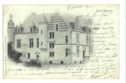 Cp, 76, Saint-Romain, Château De Gromesnil, Voyagée 1902 - Saint Romain De Colbosc