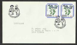 Portugal Cachet Commémoratif Expo Philatelique Jeunesse Torre Da Marinha Seixal 1984 Youth Philatelic Expo Event Pmk - Postal Logo & Postmarks